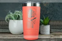Coral-20-oz-Metal-Tumbler-With-Laser-Etched-Logo-Tropical-Names