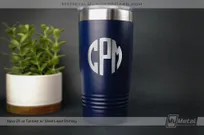 Navy-Metal-20-oz-Tumbler-With-Custom-Silver-Laser-Monogram