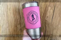 Pink-Leatherette-Metal-20-oz-Tumbler-Etched-To-Order-With-Your-Logo