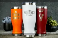Multi-20oz-Pislner-Silver-Laser-Etching Different Colors