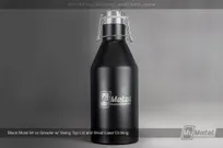 Black-Metal-64-oz-Insulated-Growler-With-Custom-Silver-Laser-Etching