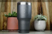 Gray-30-oz-Metal-Tumbler-With-Custom-Etched-Logo-of-Your-Name