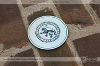Brushed-Stainless-Steel-Metal-Coaster-With-Black-Screen-Print-Color