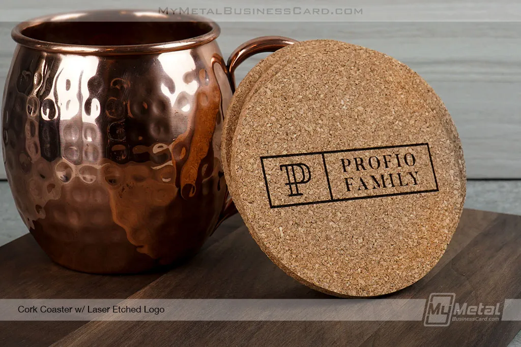 Cork-Coaster-Laser-Etched-Custom-Family-Logo