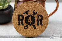 Custom etched Cork-Coaster-Laser-Etched-Logo-Custom-Design