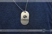 Etched-Metal-Dog-Tag-With-Black-Screen-Printed-Logo