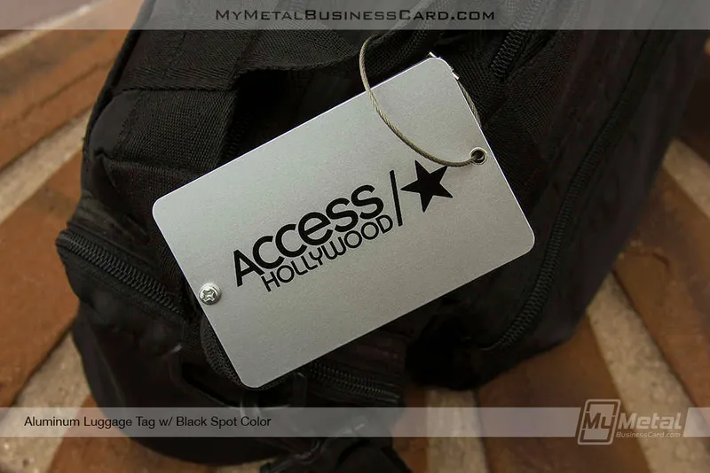 Access Hollywood metal luggage tag