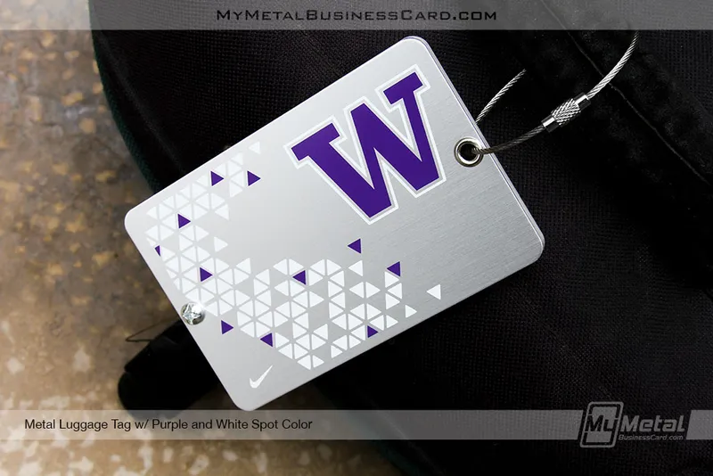 Metal-Luggage-Tag-With-Purple-and-White-Spot-Color