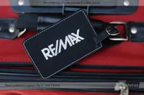 Black Leatherette Luggage Tag Custom for Remax
