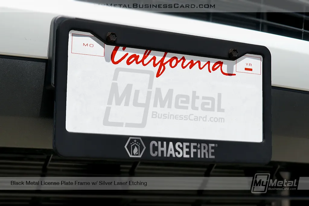 Black Metal License Plate Frames