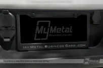 License-Plate-Frame-Black-Metal-Laser-Etched-My-Metal-Business-Card-Logo