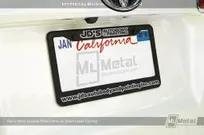 License-Plate-Frame-Black-Metal-Laser-Etched-Auto-Shop-Logo
