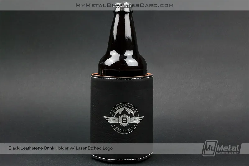 Drink-Holder-Black-Leatherette-Laser-Etched-Logo
