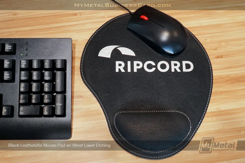 Black Laser Etched Mouse Pad for Custom Business
