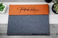 Rawhide-Leatherette-Gray-Canvas-Portfolio-Laser-Etching-Patrick-Riser-Fitness
