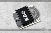 Black-Leatherette-Money-Clip-IFM-Logo