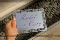 Stainless-Steel-Metal-Wedding-Invitation-With-Purple-Spot-Color