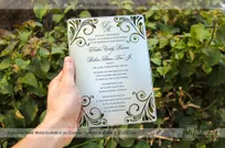 Stainless-Steel-Wedding-Invitation-With-Floral-Cutouts