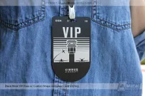 Black-Metal-VIP-Pass-with-Custom-Shape-for-Aircraft-Company