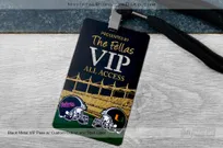 Metal-VIP-Event-Pass-Custom-Cutout-Spot-Color-Football