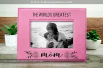 Pink-Picture-Frame-With-Laser-Etching-Greatest-Mom