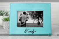 Teal-Picture-Frame-With-Laser-Etching-Family
