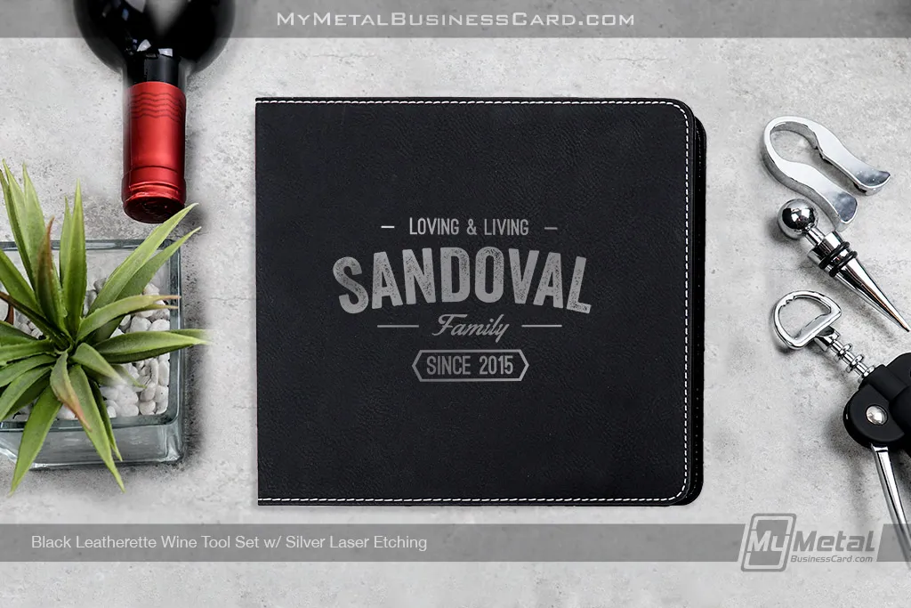 Leatherette 3-Piece Wine Tool Gift Set
