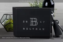 Black-Leatherette-Wine-Tool-Gift-Set-With-Custom-B-Initial-Name-Logo