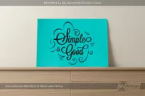 Teal-Leatherette-Wall-Decor-Simple-Artwork