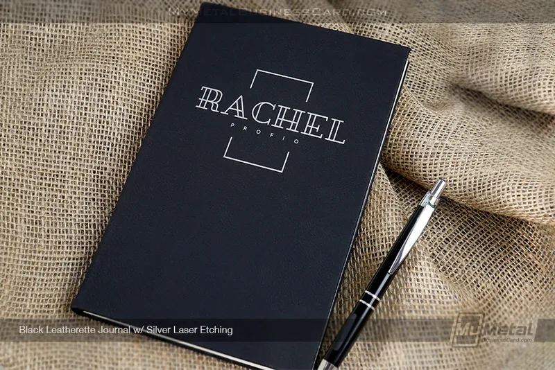 Black-Leatherette-Journal-Square-Name-Logo