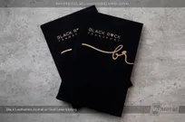 Black-Leatherette-Journal-With-Black-Diamond-Logo