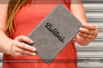 Gray-Leatherette-Journal-Name-Logo