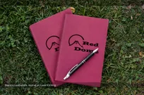 Maroon-Leatherette-Journal-With-Red-Dome