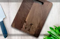 Walnut-Cutting-Board-With-Custom-Last-Name-Surface-Laser-Etched-Logo